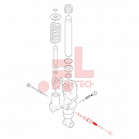 Клапан гидродинамического давления ручной гидравлической тележки BT (Lowering valve)